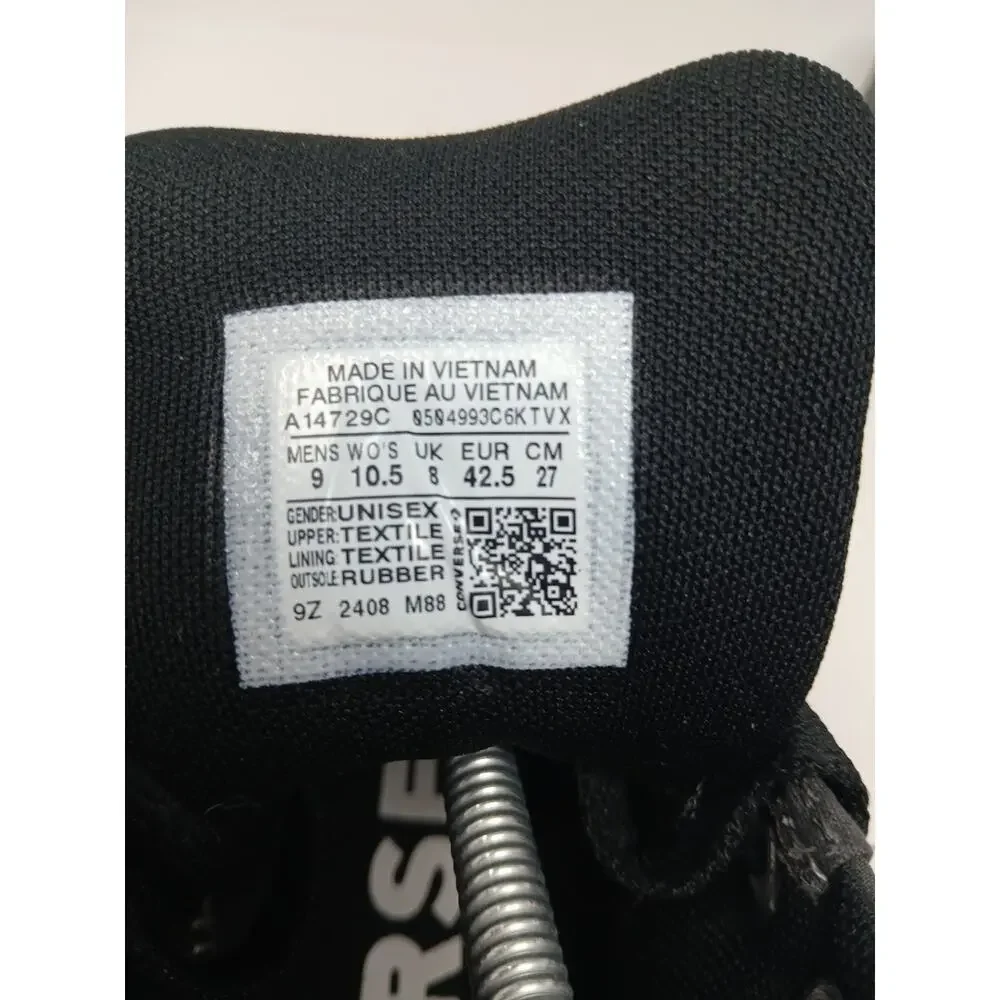 Converse Unisex Star Low Puff Dark Matter Gray Canvas Sneakers Mens 9/Women 10.5 - Picture 11 of 15